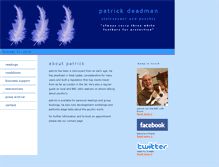 Tablet Screenshot of patrickdeadman.co.uk